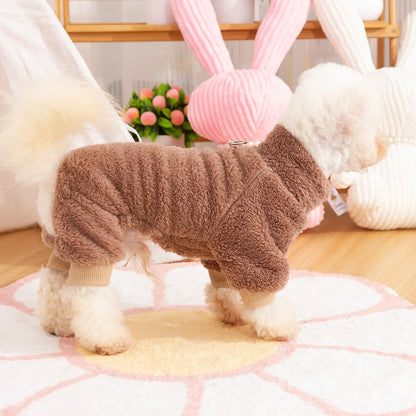 Soft Plush Warm Winter Pet Sweater Jumpsuit