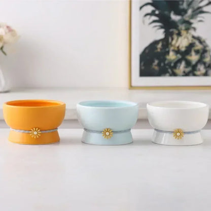 Daisy Tied Low/High Elevated Pet Tableware